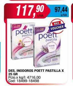Maxiconsumo Des. inodoros poett pastilla oferta