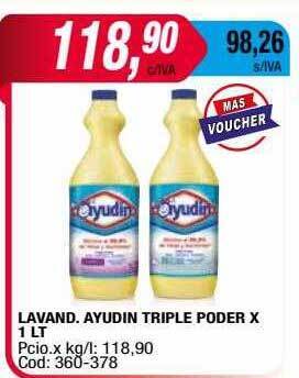 Maxiconsumo Lavand. ayudin triple poder oferta