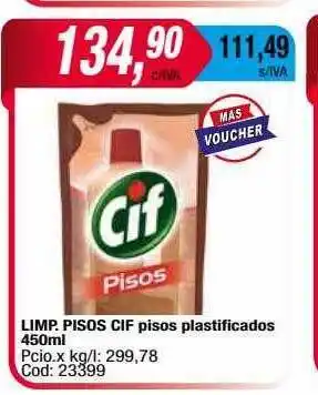 Maxiconsumo Limp pisos cif oferta