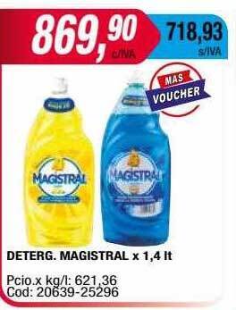 Maxiconsumo Deterg. magistral oferta