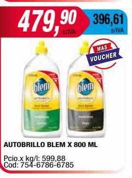 Maxiconsumo Autobrillo blem oferta