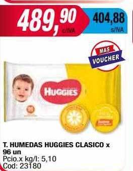 Maxiconsumo T. humedas huggies clasico oferta