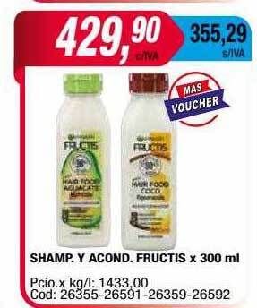 Maxiconsumo Shamp. y acond. fructis oferta