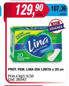Maxiconsumo Prot. fem. lina dia linita oferta
