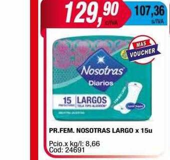 Maxiconsumo Pr. fem. nosotras largo oferta