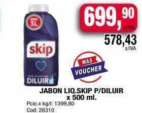 Maxiconsumo Jabon liq skip p diluir oferta