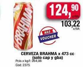 Maxiconsumo Cerveza brahma oferta