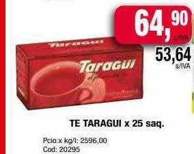 Maxiconsumo Te taragui oferta