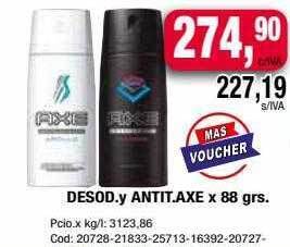 Maxiconsumo Desod y antit axe oferta