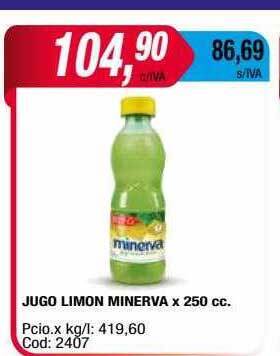Maxiconsumo Jugo limon minerva oferta