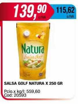 Maxiconsumo Salsa golf natura oferta