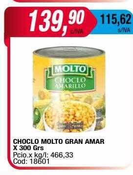 Maxiconsumo Choclo molto gran amar oferta