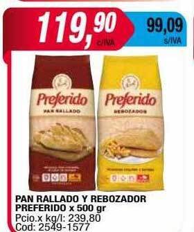 Maxiconsumo Pan rallado y rebozador preferido oferta