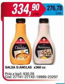 Maxiconsumo Salsa d. anclas oferta