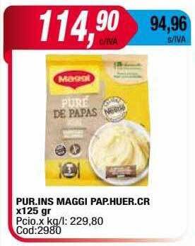 Maxiconsumo Pur. ins maggi pap. huer. cr oferta