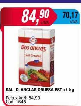 Maxiconsumo Sal d. anclas gruesa est oferta