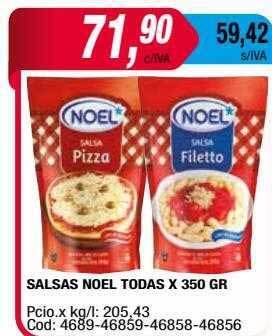 Maxiconsumo Salsas noel todas oferta