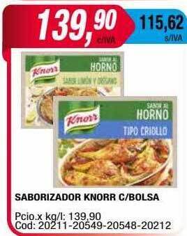 Maxiconsumo Saborizador knorr c bolsa oferta