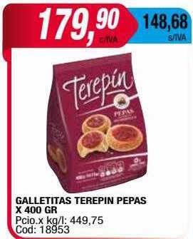 Maxiconsumo Galletitas terepin pepas oferta
