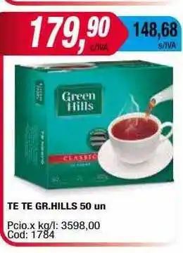 Maxiconsumo Te te gr. hills oferta