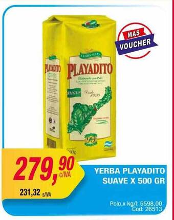 Maxiconsumo Yerba playadito suave oferta