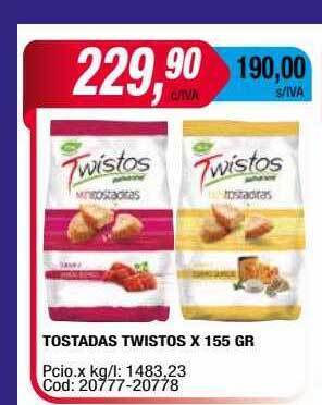 Maxiconsumo Tostadas twistos oferta