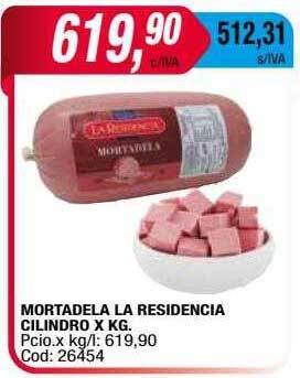 Maxiconsumo Mortadela la residencia cilindro oferta