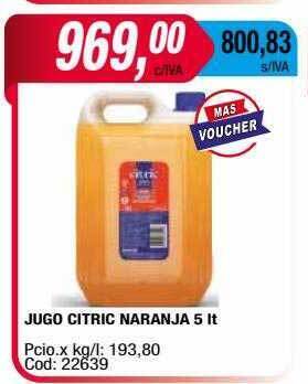 Maxiconsumo Jugo citric naranja oferta