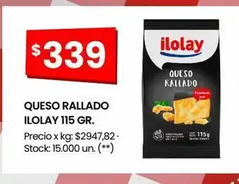 Changomas Queso rallado ilolay 115 gr oferta