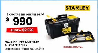 Changomas Caja de herramientas 40 cm. stanley oferta