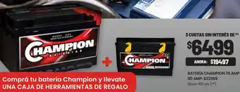 Walmart Batería de coche champion oferta