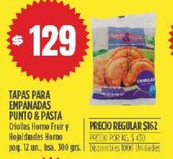 Supermercados Vea Tapas Para Empanadas Punto & Pasta oferta