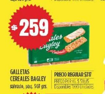 Supermercados Vea Galletas Cereales Bagley oferta