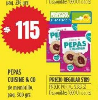 Supermercados Vea Pepas Cuisine & Co oferta