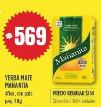 Supermercados Vea Yerba Mate Mananita oferta
