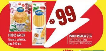 Supermercados Vea Fideos arcor oferta