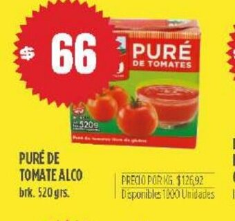 Supermercados Vea Pure De Tomate Alco oferta