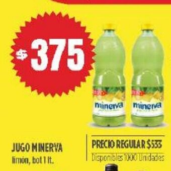Supermercados Vea Jugo Minerva oferta