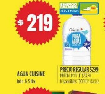Supermercados Vea Agua Cuisine oferta