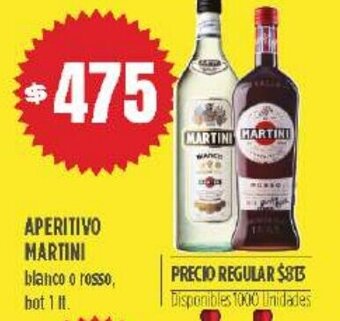 Supermercados Vea Aperitivo Martini oferta