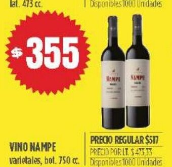 Supermercados Vea Vino Nampe oferta