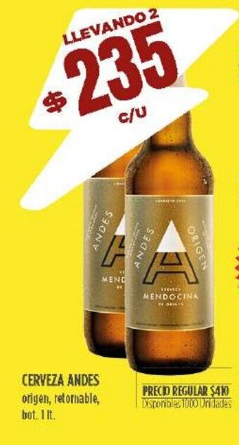 Supermercados Vea Cerveza Andes oferta