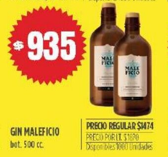 Supermercados Vea Gin Maleficio oferta