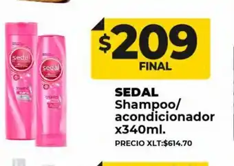 Supermayorista Vital Sedal Shampoo/ Acondicionador X340 ml. oferta