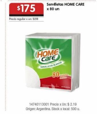 Disco Servilletas home care oferta