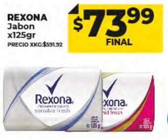 Supermayorista Vital Rexona Jabon x125 gr oferta
