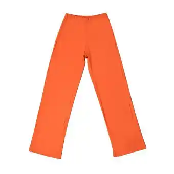 Coto Pantalon mujer palazzo rib ladrillo talle s oferta