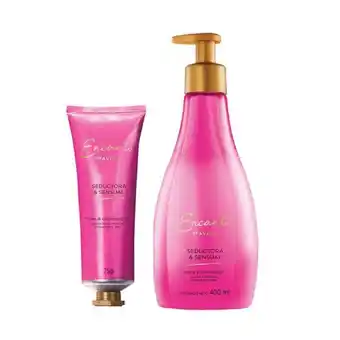 Avon Set x2 encanto seduccion crema corporal + crema de manos oferta