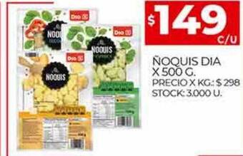 Supermercados DIA Ñoquis dia oferta