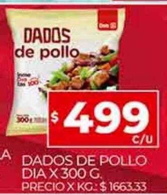 Supermercados DIA Dados de pollo dia oferta